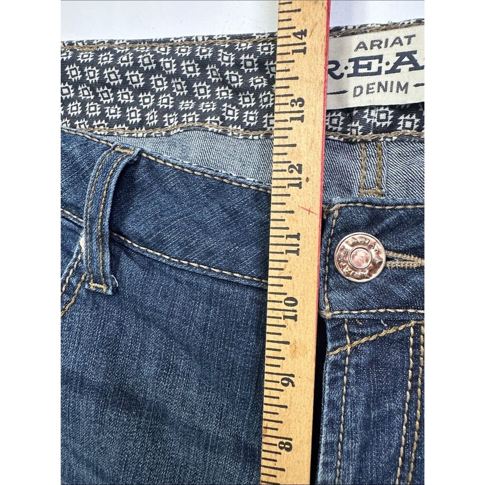 Ariat Real Rosa Jeans Perfect Rise Bootcut Stretch, 34R, Ranch Ride Rodeo - Picture 12 of 16